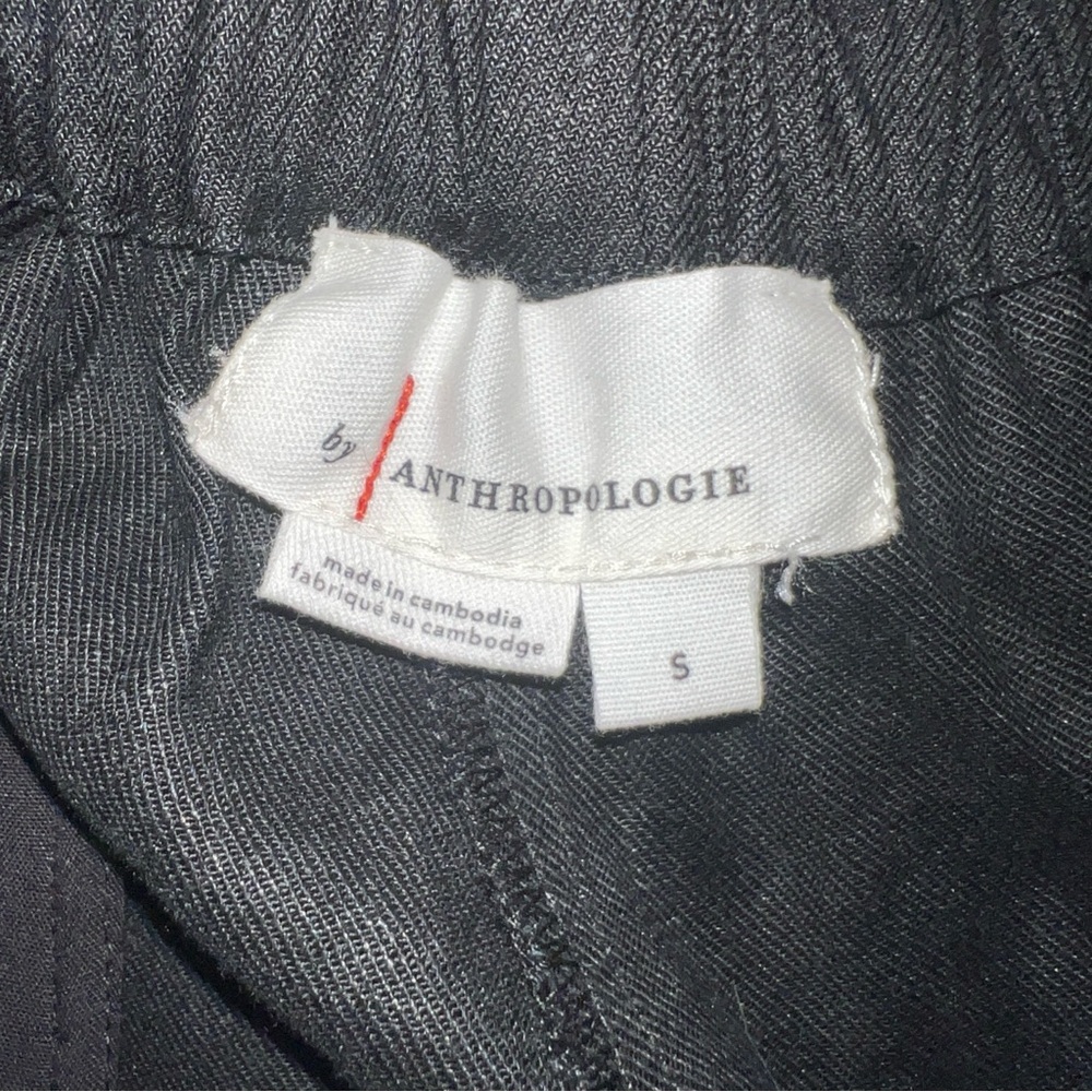 Anthropologie Black Linen Bloomer Shorts Small - Picture 7 of 8
